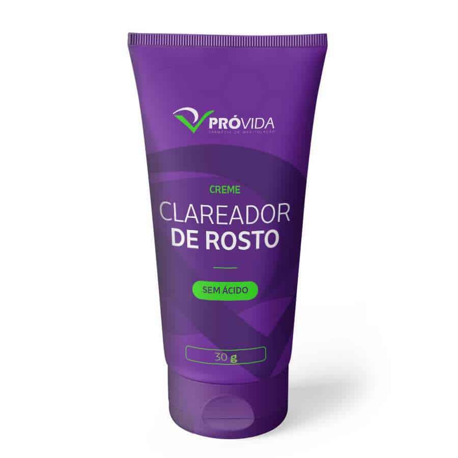 Creme Clareador de Rosto - Sem Ácidos