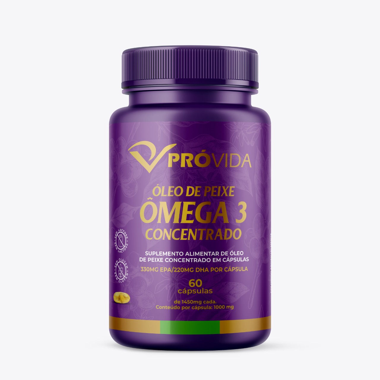 Ômega 3 concentrado 330 mg EPA/ 220 MG DHA 60 Cápsulas