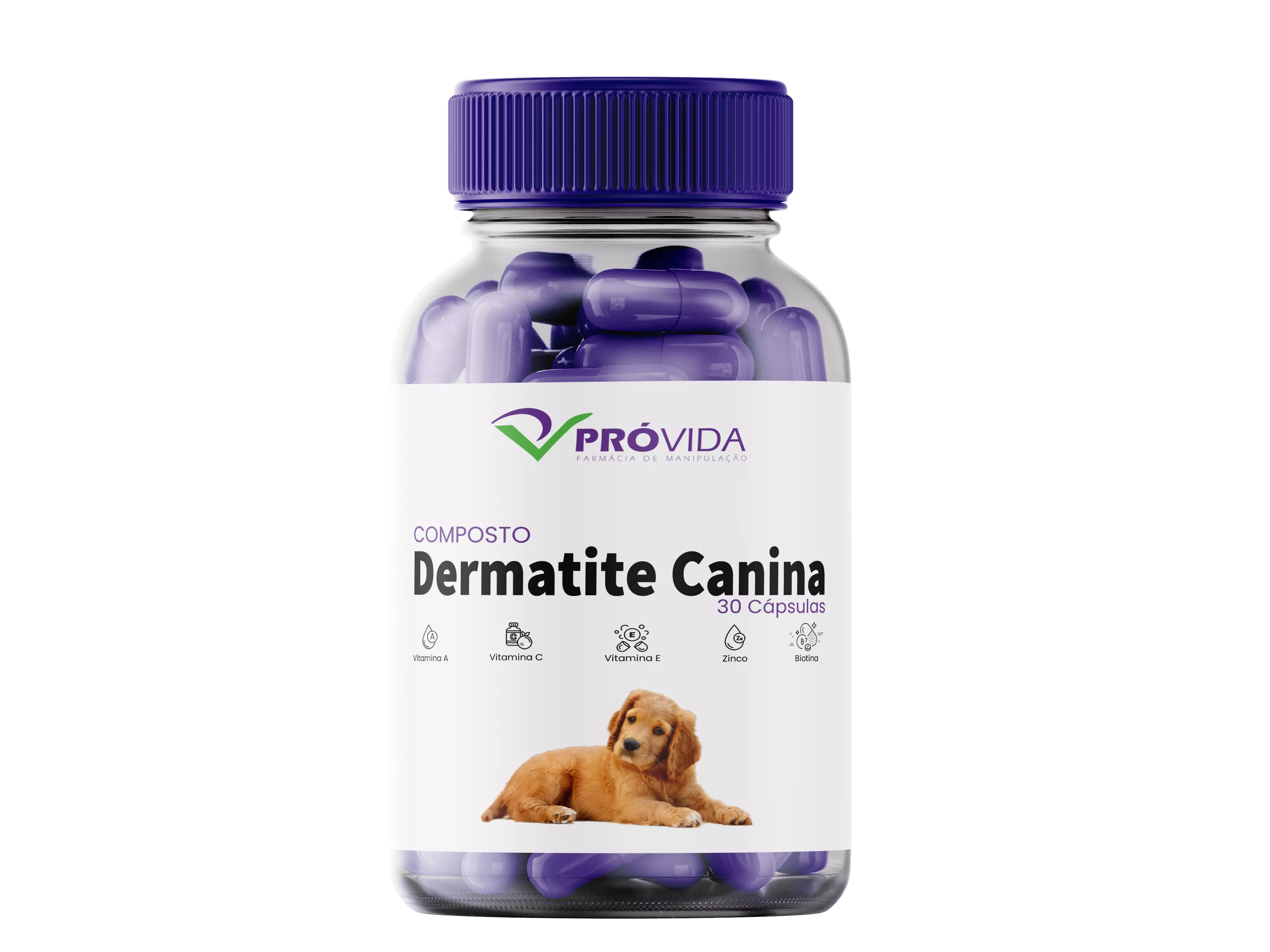 Dermatite Canina - 30 Cápsulas 