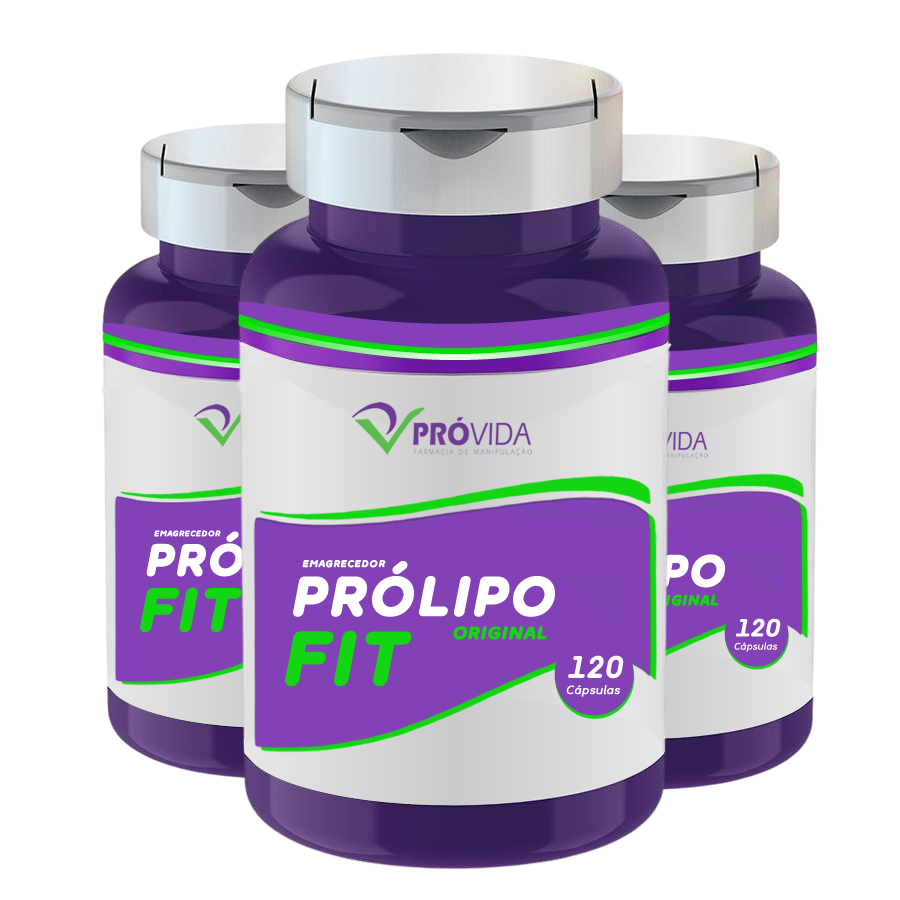 Combo 3x Pro Lipo Fit (Emagrecedor) - 120 Cápsulas
