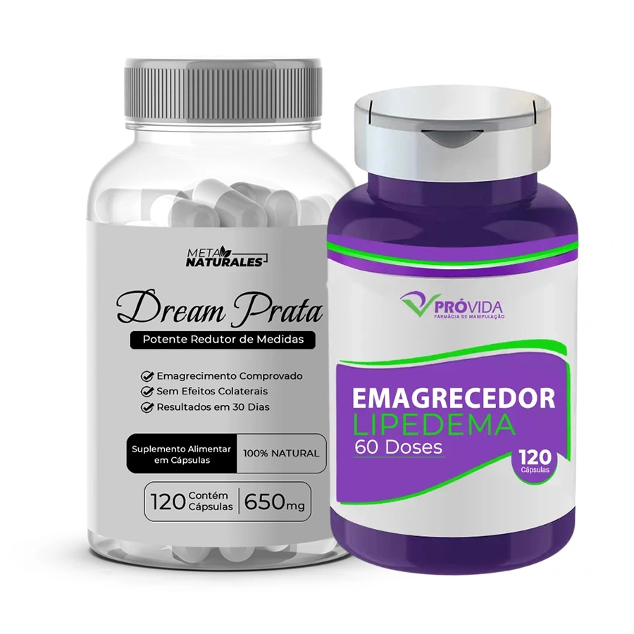 Dream Prata - 120 Cápsulas com Lipedema 120 Cápsulas - Pró Vida Farma