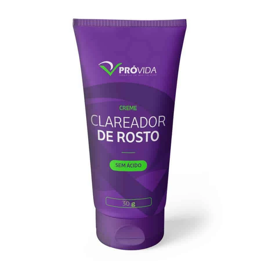 Creme Clareador de Rosto - Sem Ácidos - Pró Vida Farma