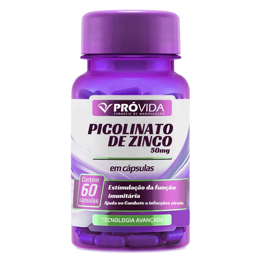 Picolinato de Zinco 50mg (Cápsulas)