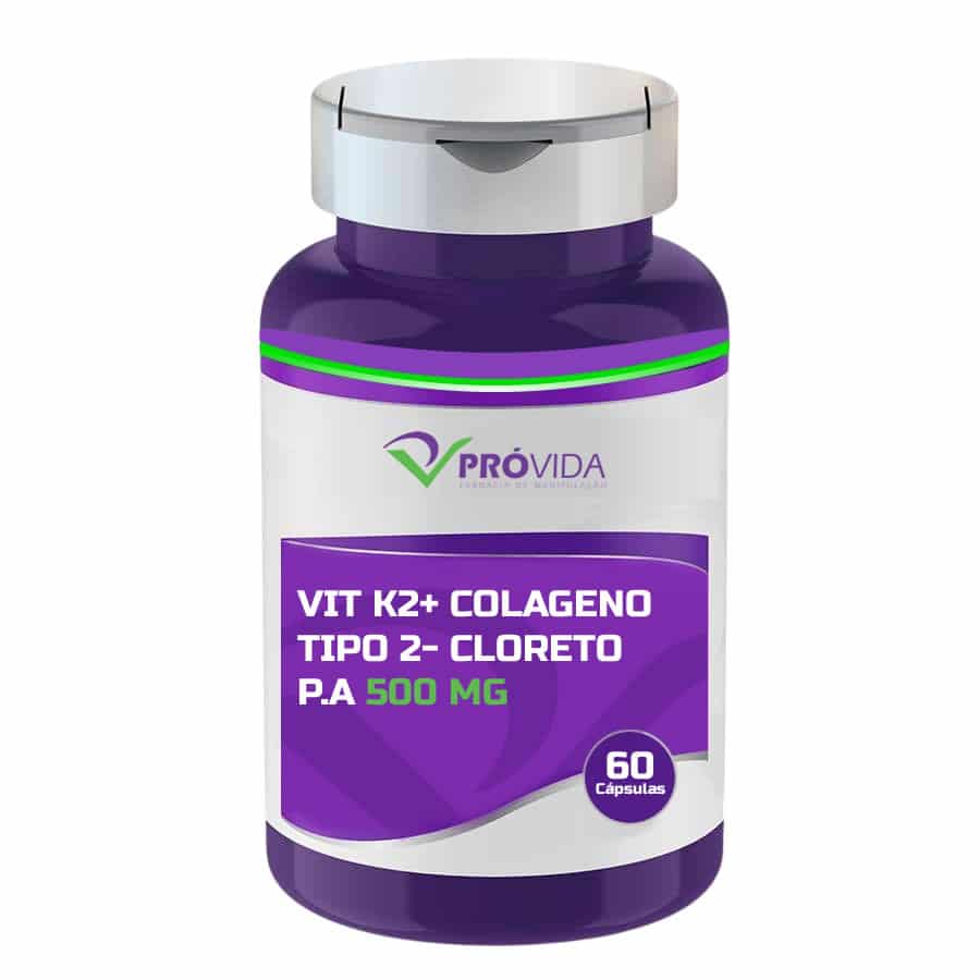 VIT K2+ COLAGENO TIPO 2- CLORETO P.A 500 MG