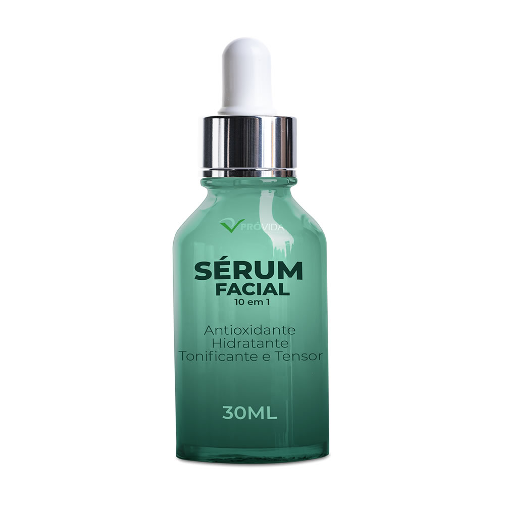 Sérum Facial 10 EM 1, Antioxidante Hidratante Tonificante e Tensor 30 ML - Até 35 Anos