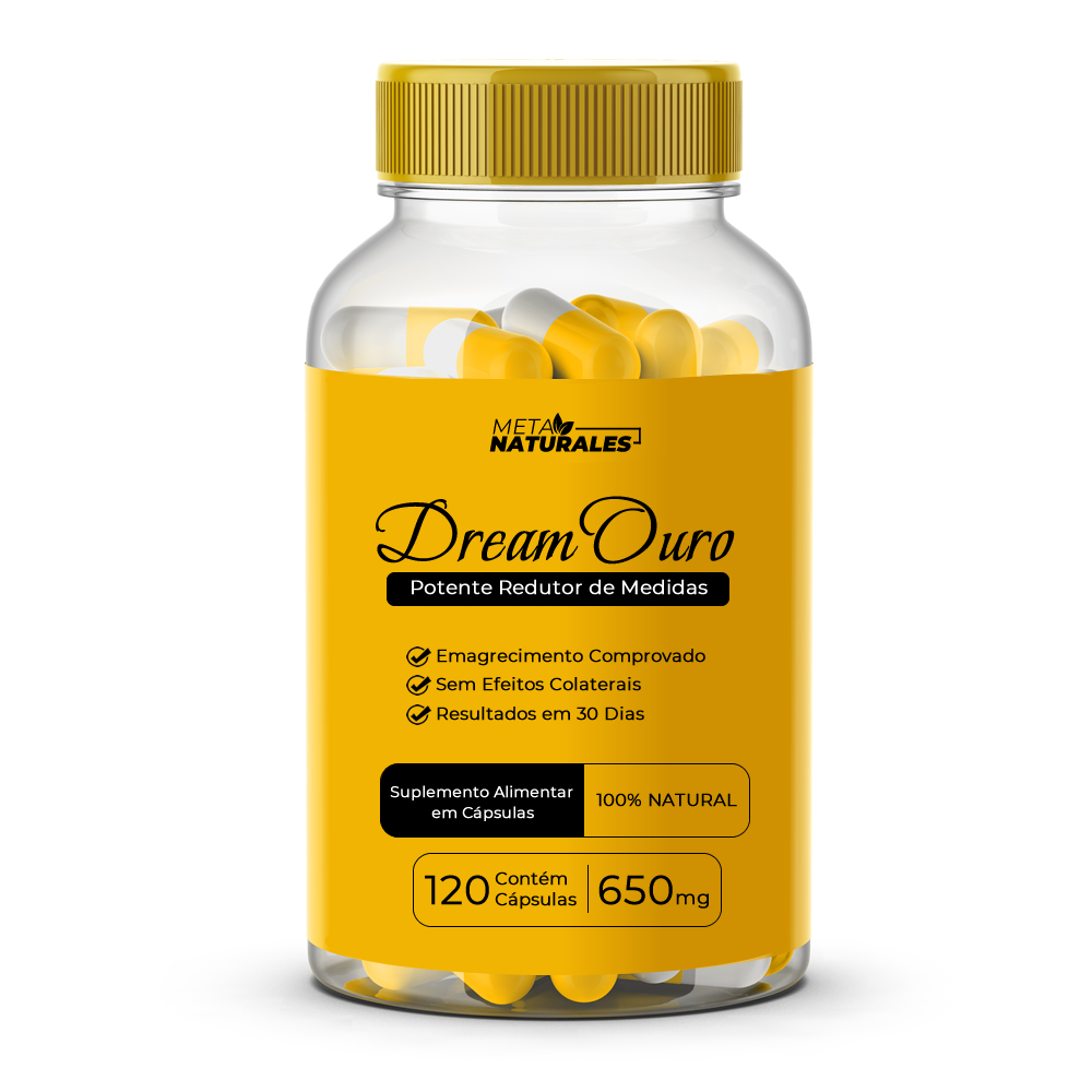 Dream Ouro - Potente Redutor de Peso - 120 Cápsulas