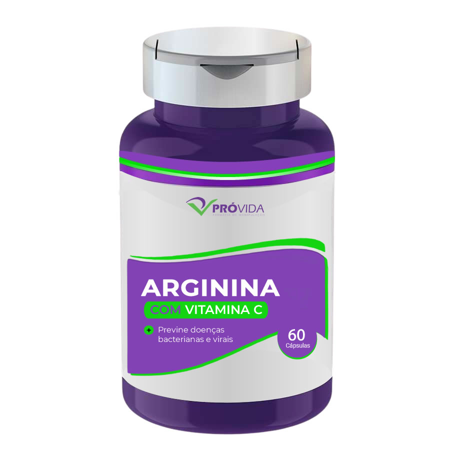 ARGININA 500 MG + VITAMINA C 500 MG - 60 CÁPSULAS